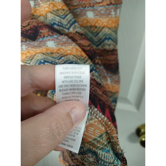 Beautees Girls L Tank Ruffle Layer Lined Western Casual Boho Retro Hippie - Picture 6 of 7